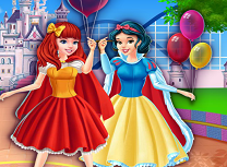 Alba ca Zapada si Scufita Rosie la Disneyland