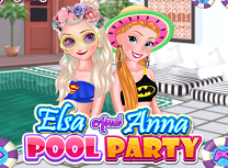 Anna si Elsa Gata de Piscina