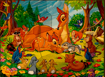 Bambi si Animalele din Padure Puzzle