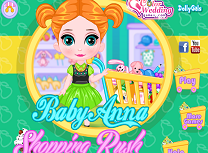 Bebelusa Anna Graba la Cumparaturi