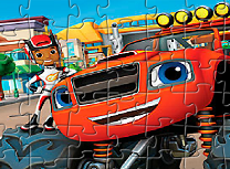 Blaze si Masinile Monstru de Facut Puzzle