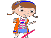 Coloreaz-o pe Doctorita Plusica