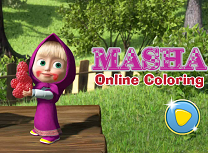 Coloreaza cu Masha