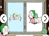 Coloreaza cu Sarah si Rata