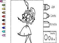 Domnisoara Moon de Colorat