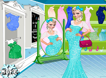 Elsa Gravida la Cumparaturi