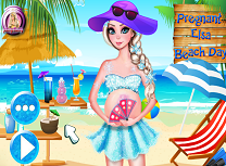 Elsa Insarcinata pe Plaja