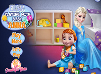 Elsa Se Joaca cu Micuta Anna