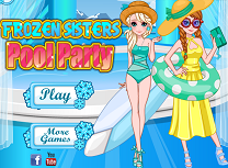 Elsa si Anna Petrecere la Piscina