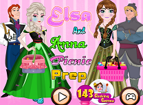 Elsa si Anna Pregatiri de Picnic