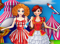 Elsa si Anna la Circ