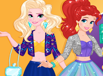 Elsa si Ariel Iesire in Oras