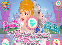 Elsa si Barbie Domnisoare de Onoare
