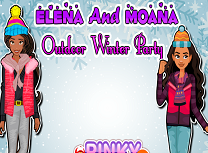 Elsa si Moana la Petrecere