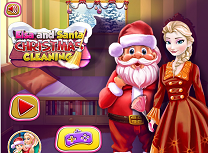 Elsa si Mos Craciun Curatenie