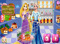 Elsa si Rapunzel la Cumparaturi