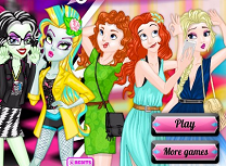 Fetele Monster High vs Printesele Disney