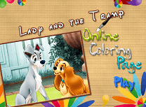 Lady si Tramp de Colorat