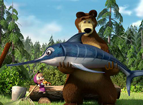 Masha si Ursul la Pescuit Numere Ascunse