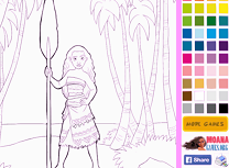 Moana de Colorat