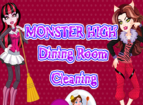 Monster High Curatenie in Sala de Mese