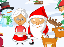 Mos Craciun si Doamna Craciun Saruturi