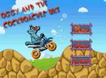 Oggy cu Motocicleta