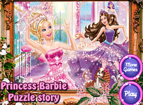 Printesa Barbie Puzzle de Poveste