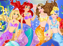 Printesele Disney Petrecere Sub Apa