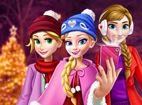 Printesele Selfie de Craciun