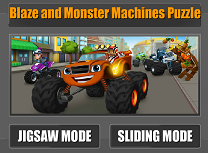 Puzzle cu Blaze si Masinile Monstru