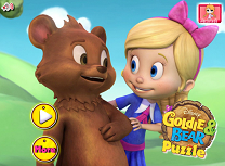 Puzzle cu Goldie si Ursulet