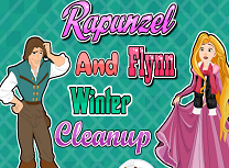 Rapunzel si Flynn Curatenie de Iarna