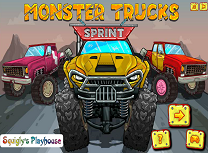 Sprint cu Masinile Monstru