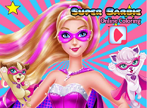 Super Barbie de Colorat