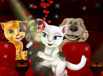 Tom si Angela Saruturi la Cinema