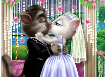 Tom si Angela Saruturi la Nunta