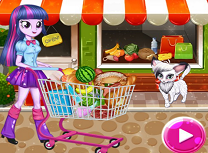 Twilight Sparkle la Cumparaturi de Craciun