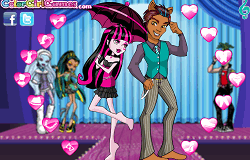 Imbraca-i pe Draculaura si Clawd Wolf 