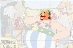 Puzzle cu Asterix si Obelix