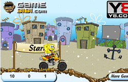 Spongebob cu Motocicleta
