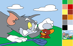 Picteaza cu Tom si Jerry