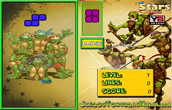 Testoasele Ninja Tetris