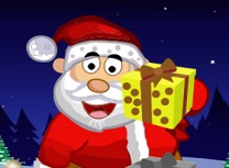 Mos Craciun Camion cu Cadouri