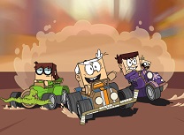 Casa Galagioasa Curse cu Masini de Carton