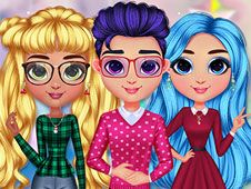 Fetele Curcubeu Petrecere de Craciun