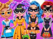 Fetele Curcubeu Salon de Halloween
