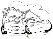 Mater si Fulger McQueen de Colorat