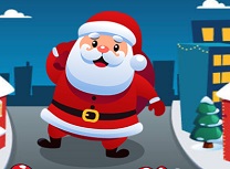 Mos Craciun Alearga in Oras