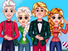 Printesele Frozen Sarbatoresc Craciunul